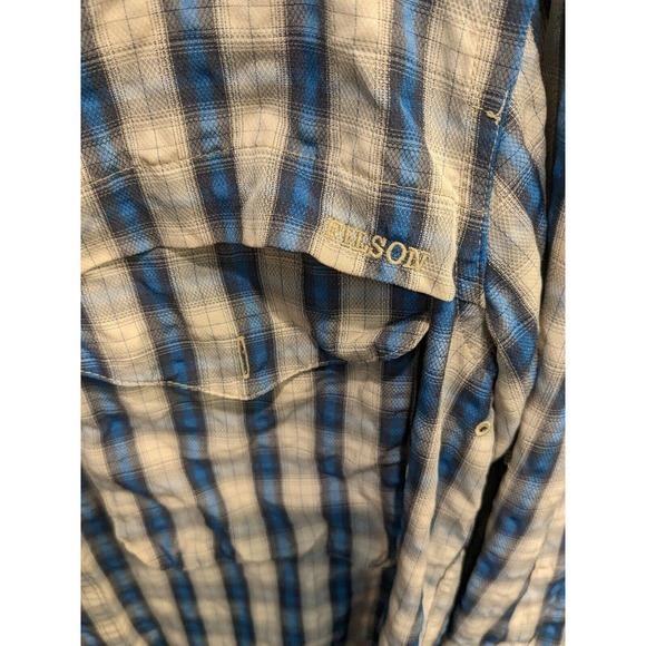 C.C. Filson Shirt Button Up Mens shirt Long Sleeve plaid Fishing Outdoor‎ Small - Picture 4 of 5